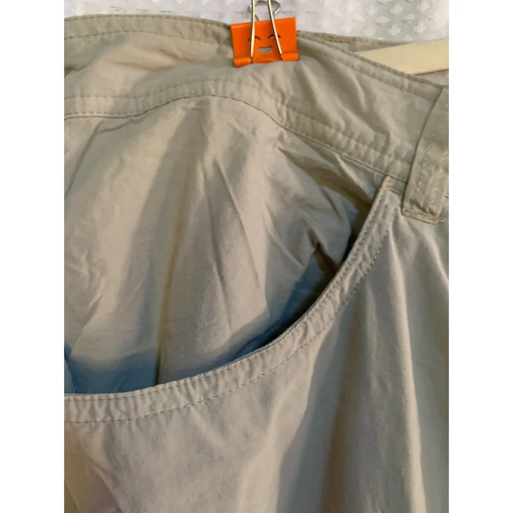 ExOfficio Insect Shield Convertible Hiking Pants Mens‎ 40x30 Khaki Tan Zip Off